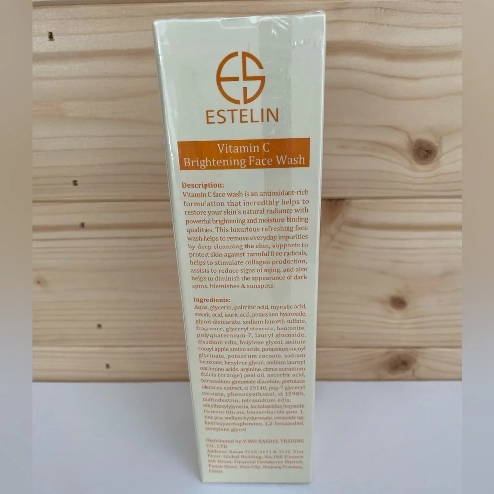 ESTELIN Sealed Original Packaging 100g/3.52 Oz Vitamin C Brightening Face Wash